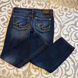 Express Women's Dark Blue Skinny Jeans